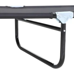 Outsunny Tumbona Plegable Reclinable Ajustable De 5 Posiciones 188x56x28cm Negro
