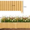 Outsunny Valla De Jardín De Madera 176x38 Cm Para Huerto Patio Natural