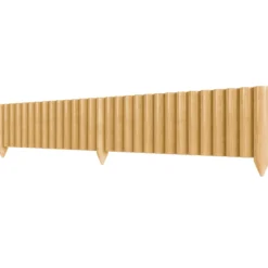Outsunny Valla De Jardín De Madera 176x38 Cm Para Huerto Patio Natural