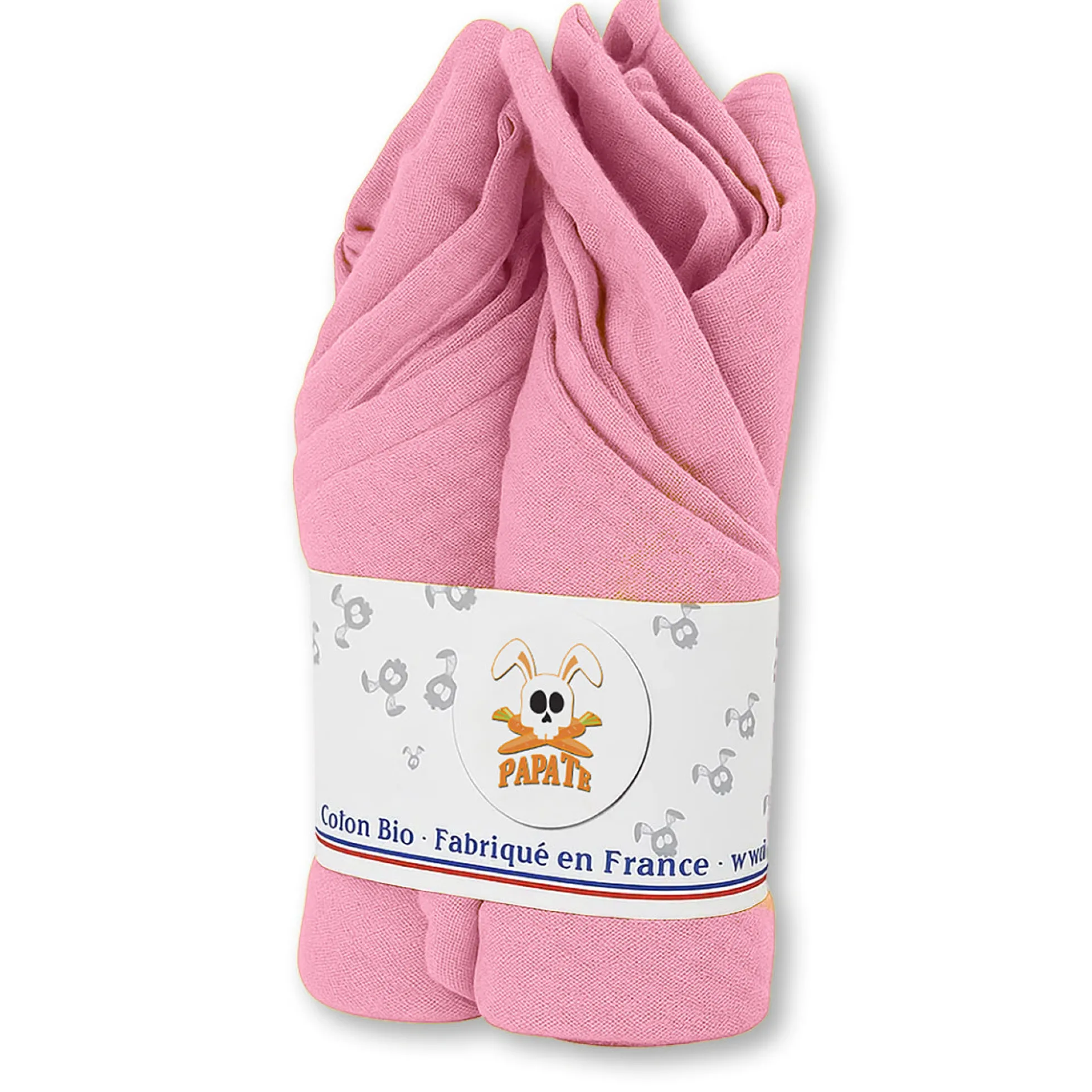 Pañales De Algodón Bio Rosa