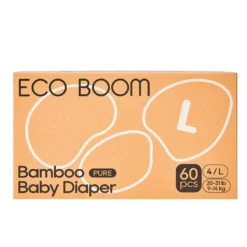 Pañales de Bambú Pure Premium T4 (de 9 a 14 Kg) Ecoboom 60 uds