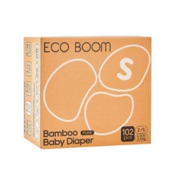 Pañales de Bambú Pure Premium T2 ( de 3 a 8 Kg) Ecoboom 102 uds