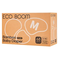 Pañales de Bambú Pure Premium T3 (de 6 a 10 Kg) Ecoboom 68 uds