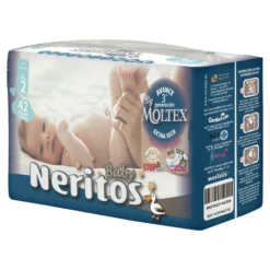 Pañales Neritos Baby by Moltex T2 (3-6 Kg) 42 uds