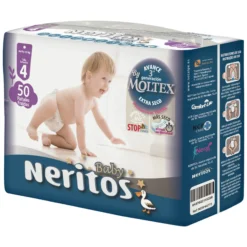 Pañales Neritos Baby by Moltex T4 (9-15 Kg) 50 uds