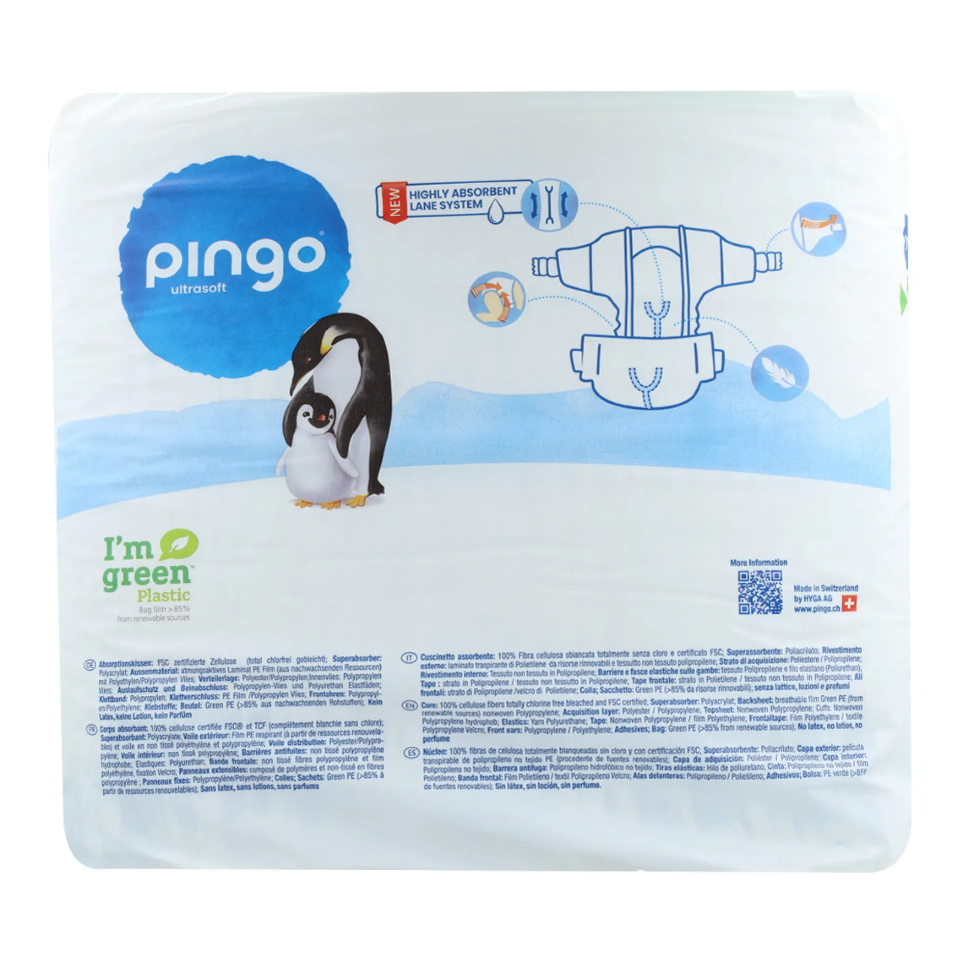 Pañales T6 XL (13-18kg) Pingo 32 Uds