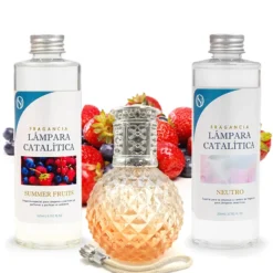 Pack Ahorro Lámpara Catalítica Orange Diamonds + Fragancia Summer Fruits 500ml + Limpiador Neutro 200ml + Mecha Repuesto