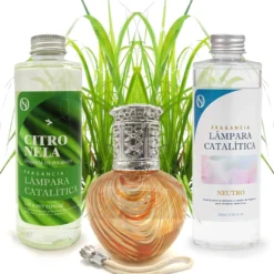 Pack Ahorro Lámpara Catalítica Orange Waves + Fragancia Citronela 200ml + Limpiador Neutro 200ml + Mecha Repuesto