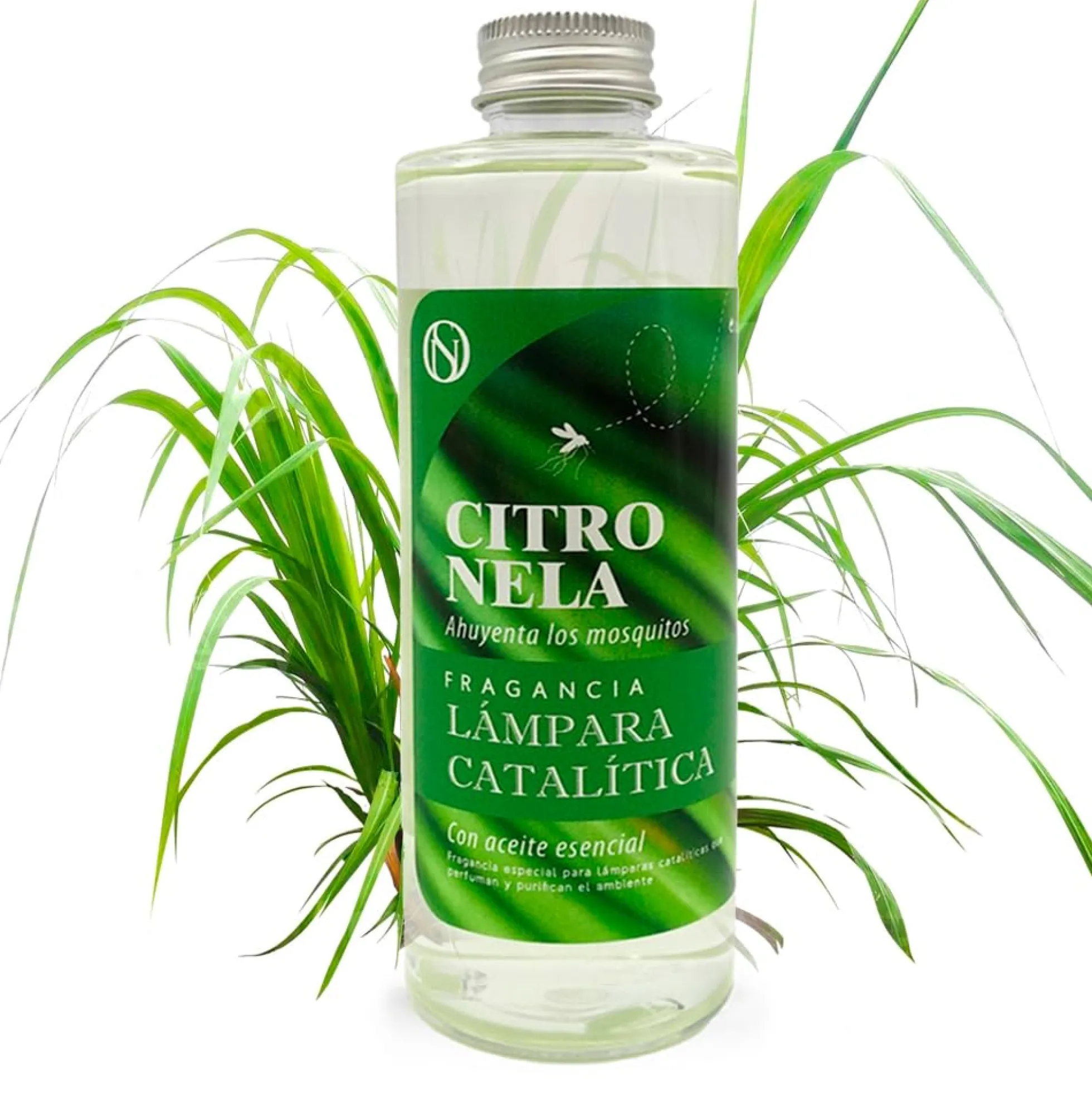 Pack Ahorro Lámpara Catalítica Mosaico Dorado + Fragancia Citronela 200ml + Limpiador Neutro 200ml + Mecha Repuesto