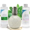 Pack Ahorro Lámpara Catalítica Mosaico Blanco + Fragancia Mountain Mint 500ml + Limpiador Neutro 200ml + Mecha Repuesto