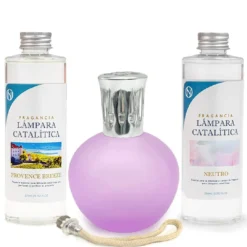 Pack Ahorro Lámpara Catalítica Fucsia Mate + Fragancia Provence Breeze 500ml + Limpiador Neutro 200ml + Mecha Repuesto