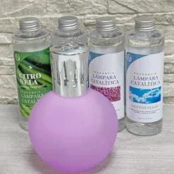 Pack Ahorro Lámpara Catalítica Fucsia Mate + Fragancia Lollipop 200ml + Limpiador Neutro 200ml + Mecha Repuesto
