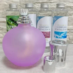 Pack Ahorro Lámpara Catalítica Fucsia Mate + Fragancia Winter Citrus 200ml + Limpiador Neutro 200ml + Mecha Repuesto