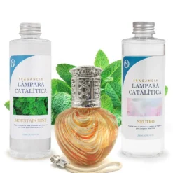 Pack Ahorro Lámpara Catalítica Orange Waves + Fragancia Mountain Mint 500ml + Limpiador Neutro 200ml + Mecha Repuesto