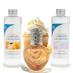 Pack Ahorro Lámpara Catalítica Orange Waves + Fragancia Lemon Cake 200ml + Limpiador Neutro 200ml + Mecha Repuesto