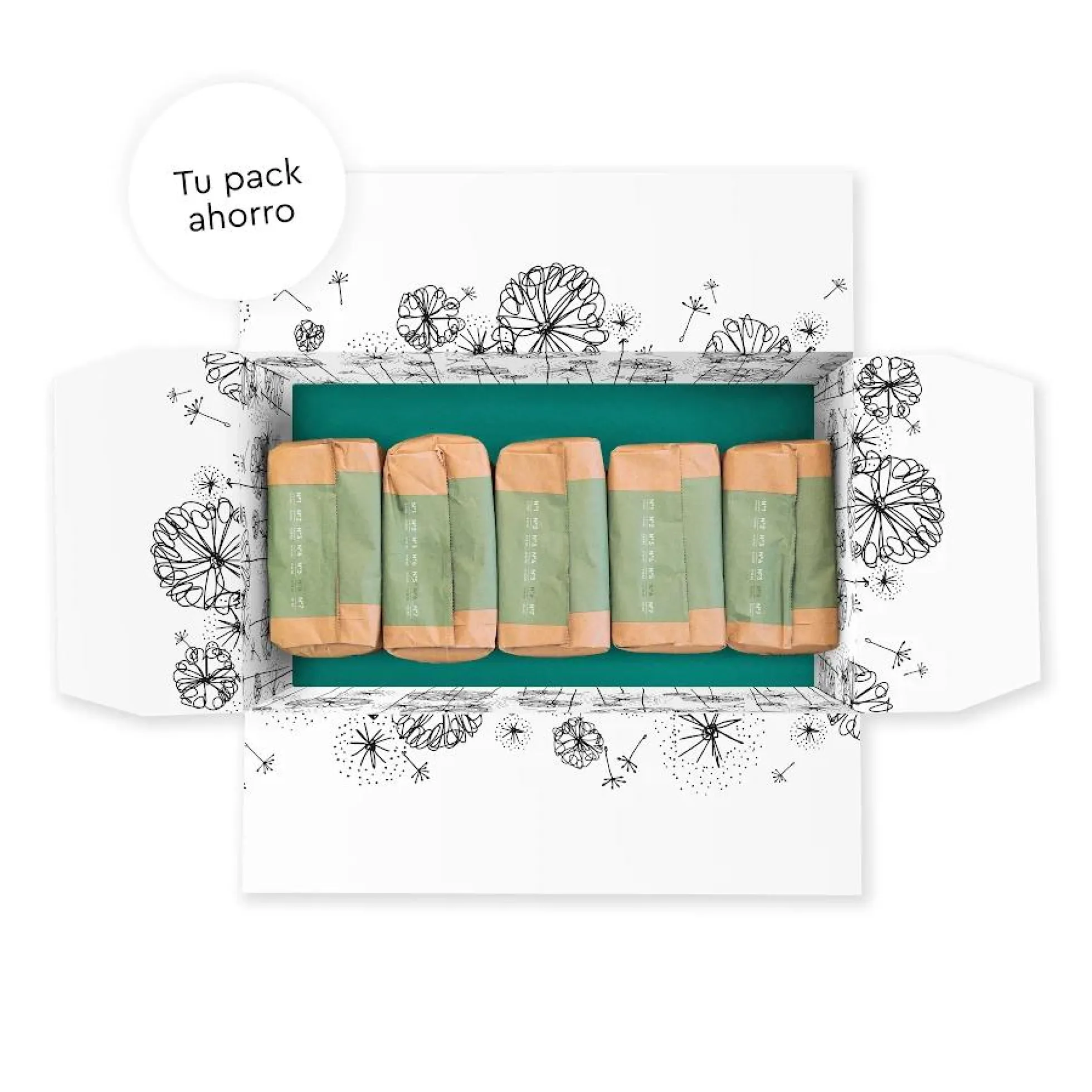 Pack ahorro Pañales LILLYDOO green, Talla 7, +15kg 105 uds