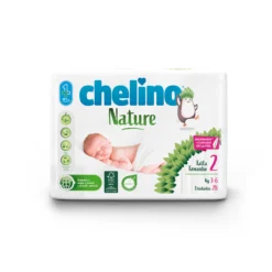 Pack ahorro Pañales T2 3-6 kg Chelino Nature 112 Uds