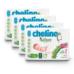 Pack ahorro Pañales T2 3-6 kg Chelino Nature 112 Uds