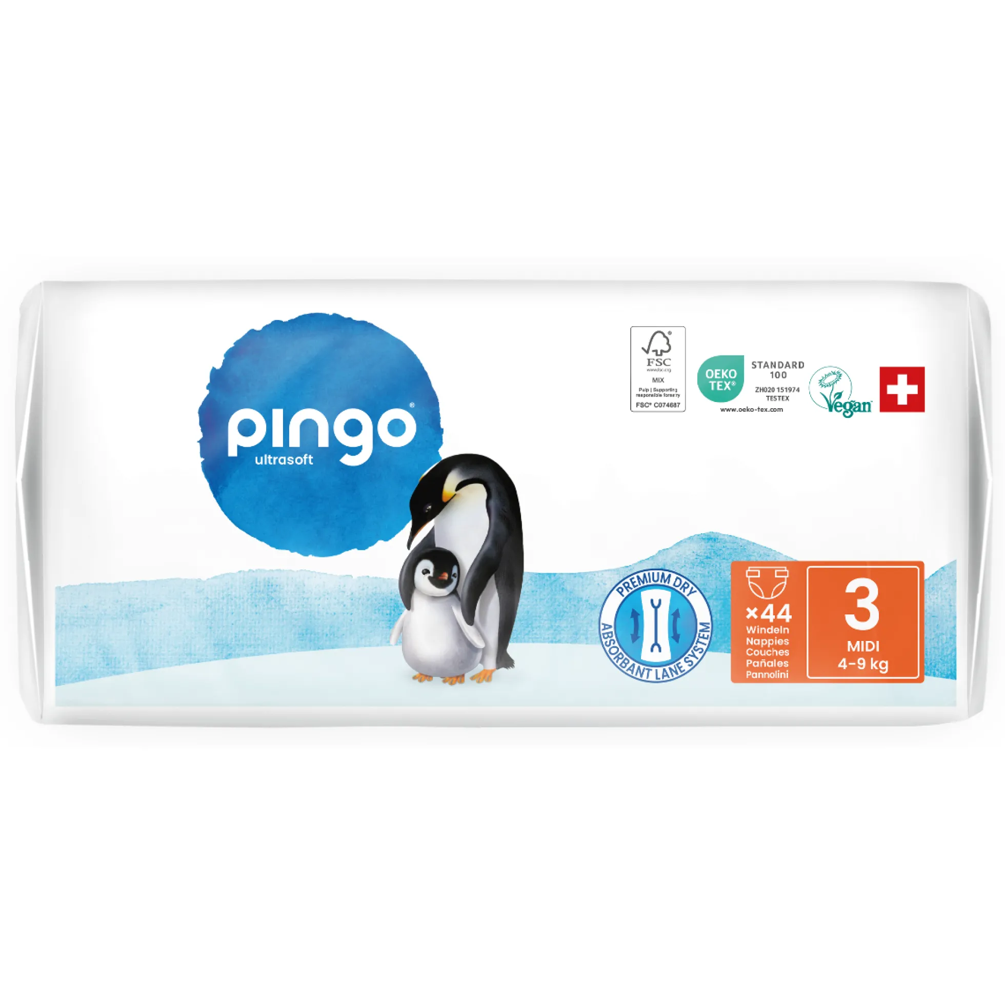Pack ahorro Pañales T3 (4-9kg) Pingo 176 Uds