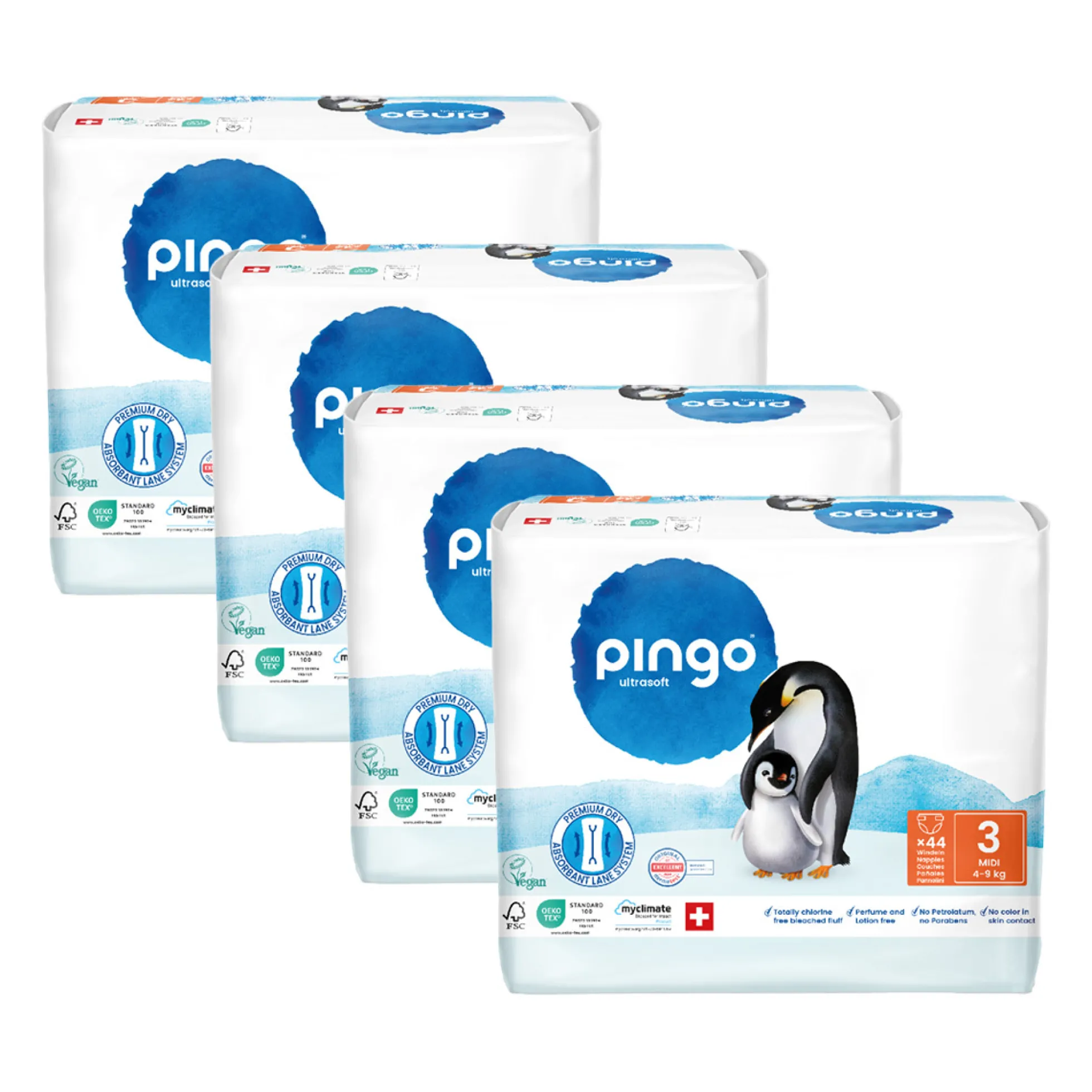 Pack ahorro Pañales T3 (4-9kg) Pingo 176 Uds