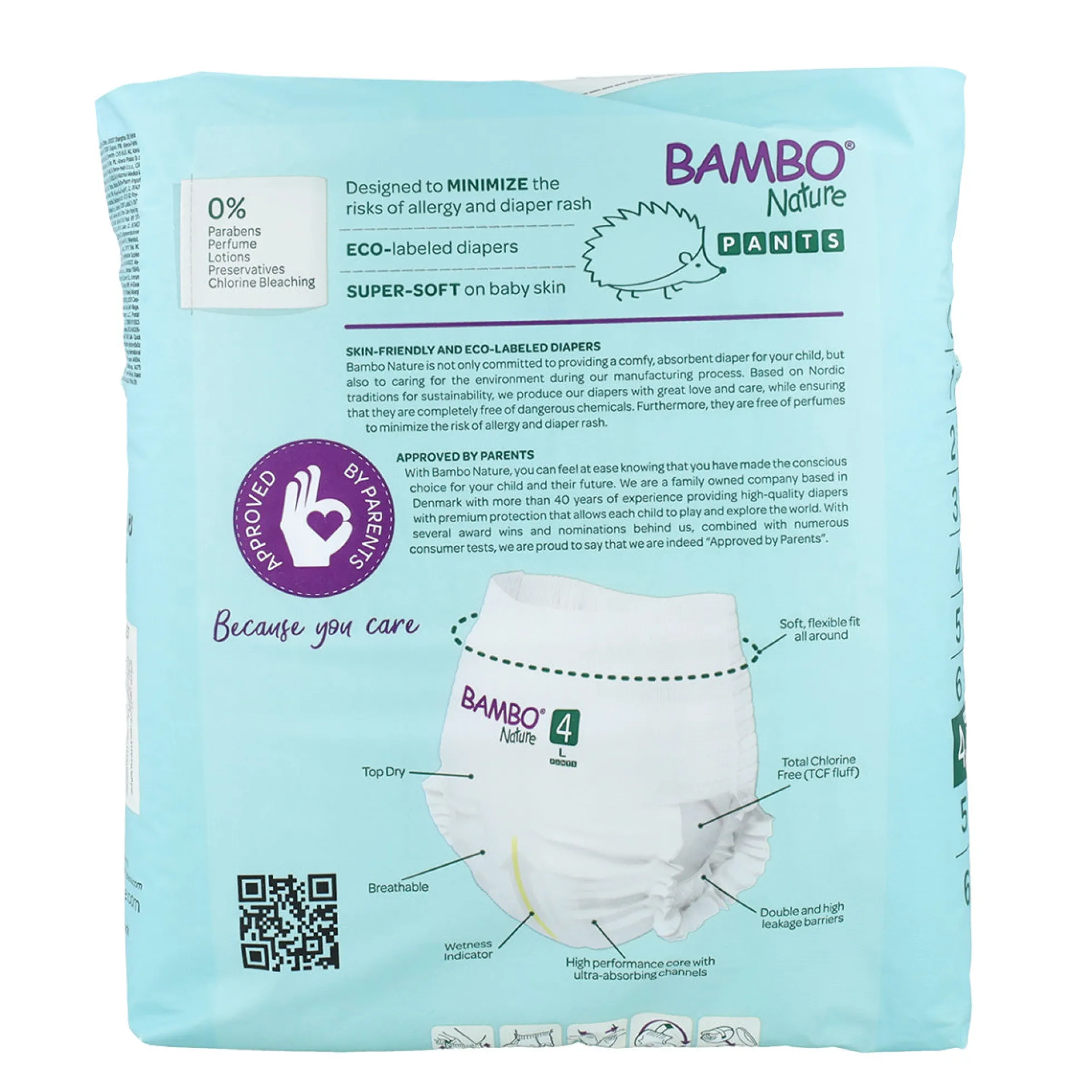 Pack ahorro Pañal Pants T4 (7-12Kg) Bambo 80 uds