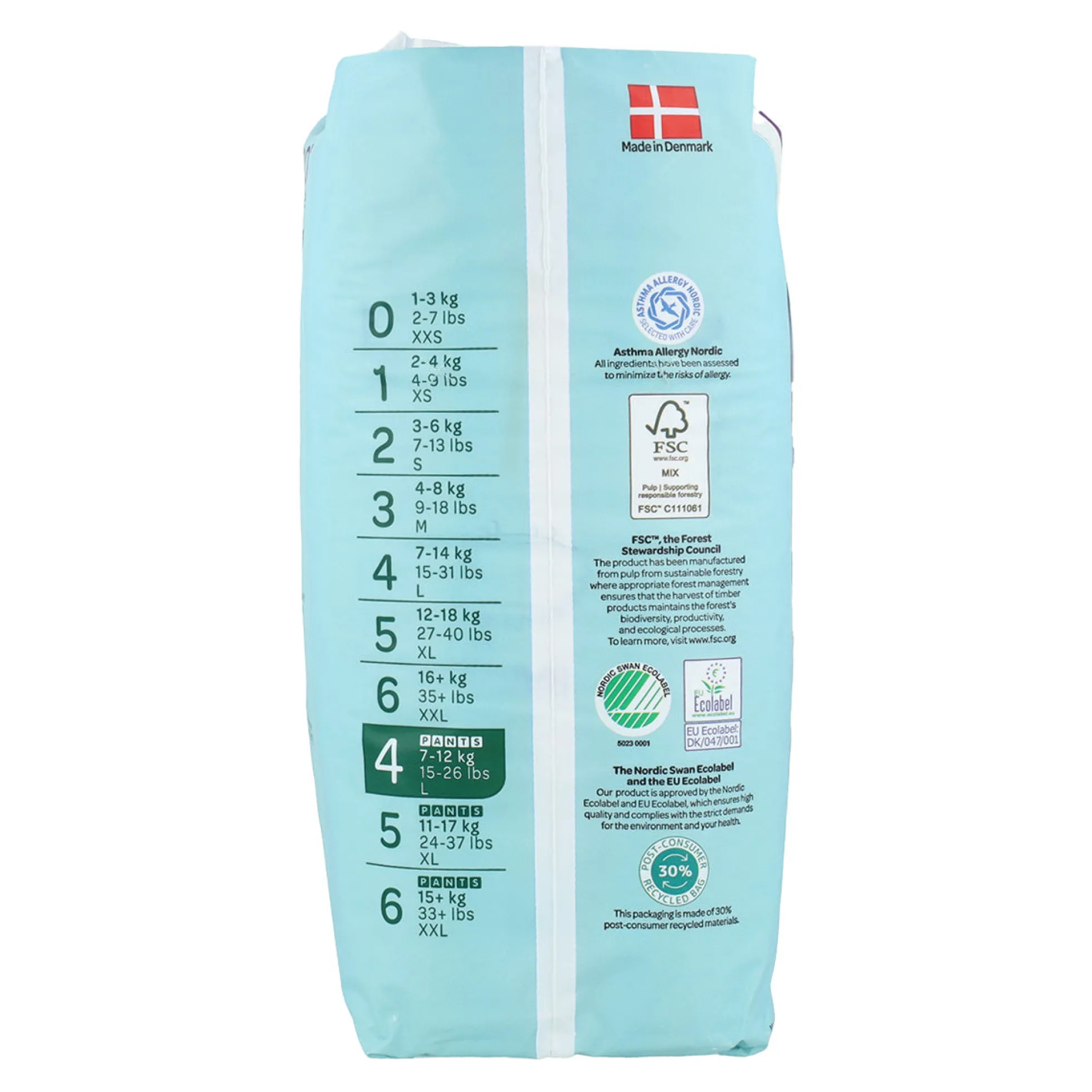 Pack ahorro Pañal Pants T4 (7-12Kg) Bambo 80 uds