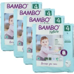 Pack ahorro Pañal Pants T4 (7-12Kg) Bambo 80 uds