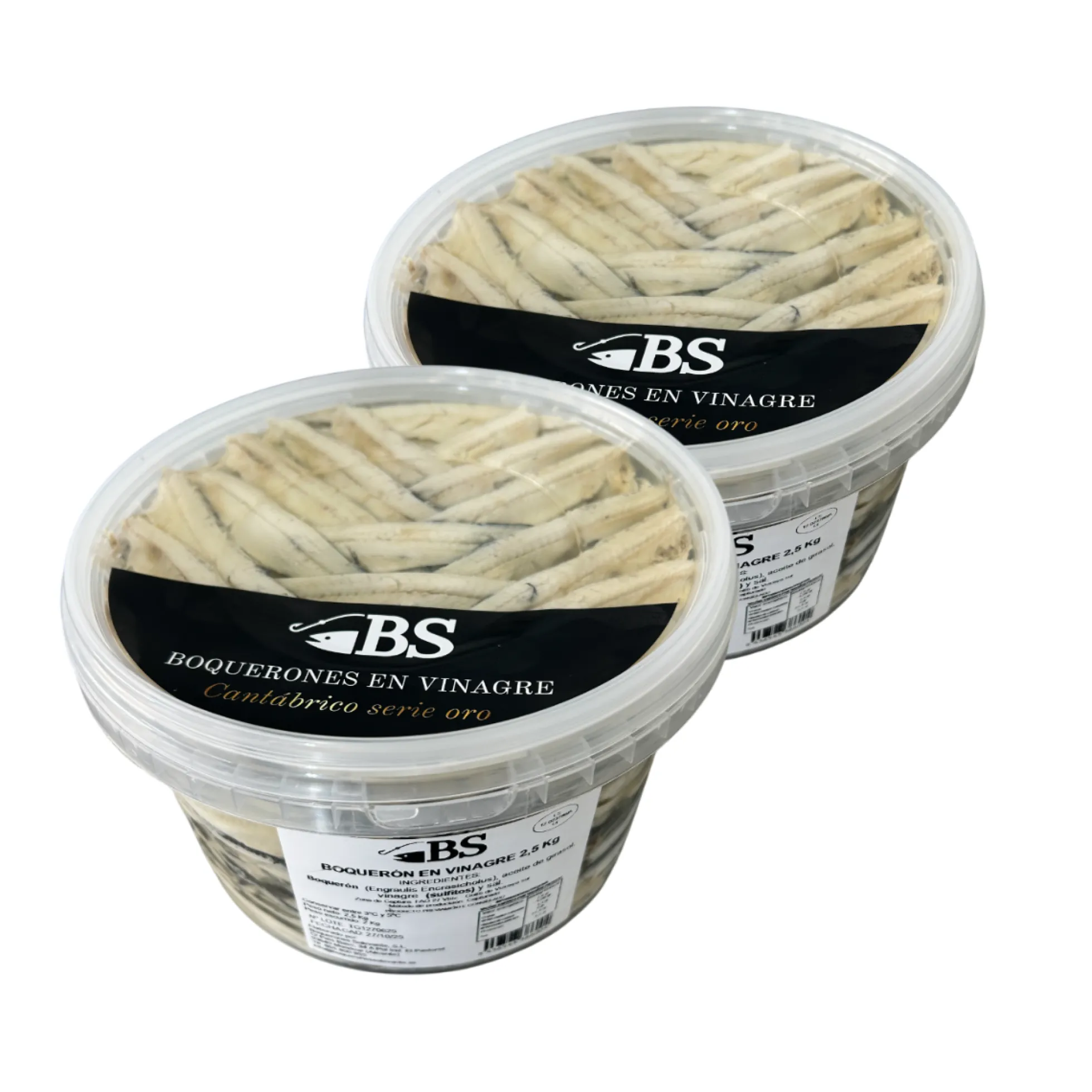 Pack Ahorro 2 X Boquerón En Vinagre Del Mar Cantábrico 2,5kg
