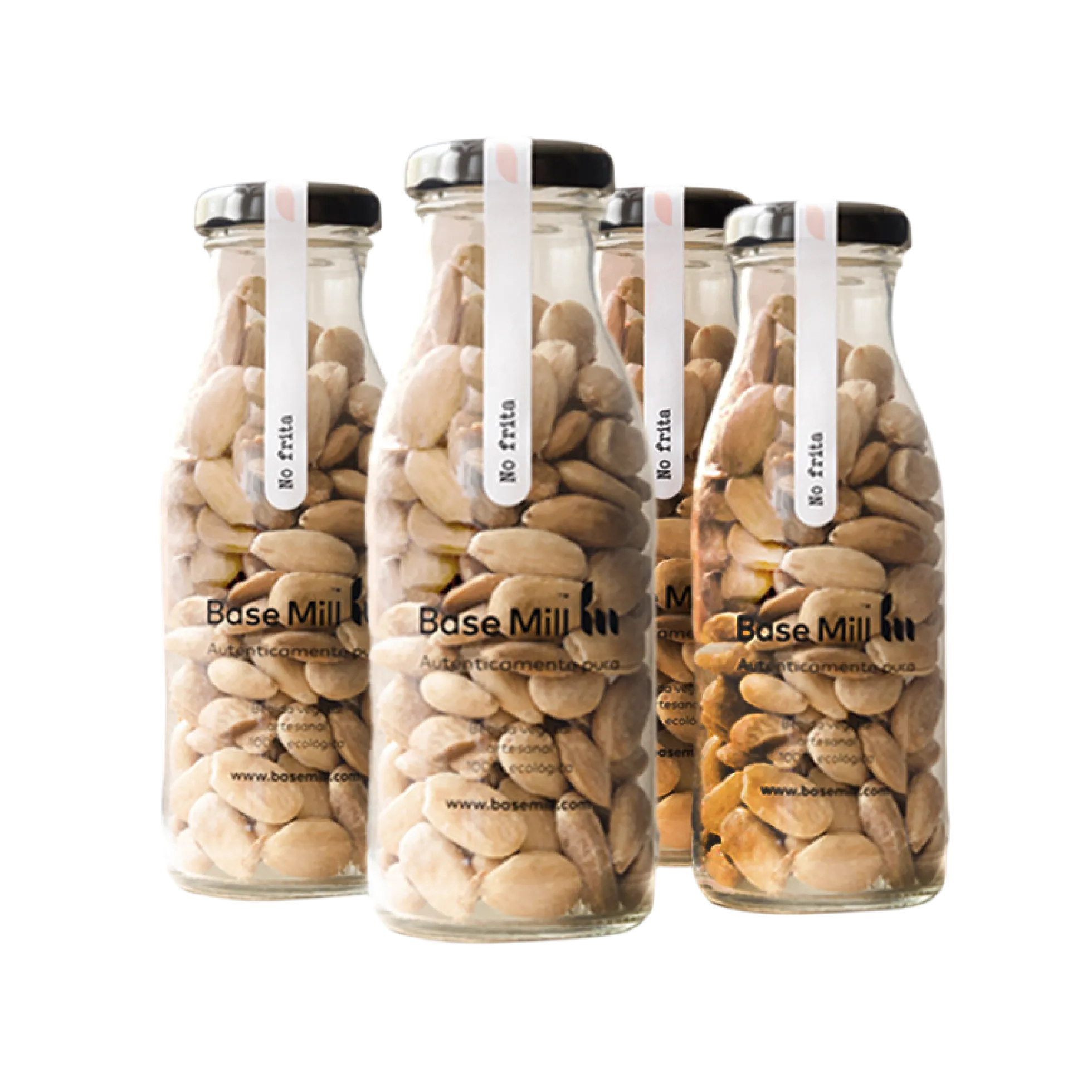 Pack Almendra No Frita Sin Piel Eco (4 Botellas 150g).