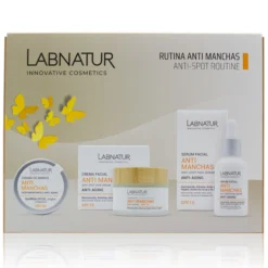 Pack Antimanchas Labnatur | Sérum, Crema Facial SPF15 y Crema de Manos SPF30 | Niacinamida y Ácido Kójico | Vegano