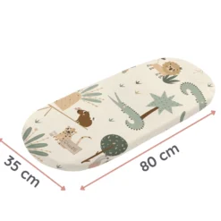 Pack 2 Bajeras Capazo Algodón Satinado Y Muselina Tropic Fun