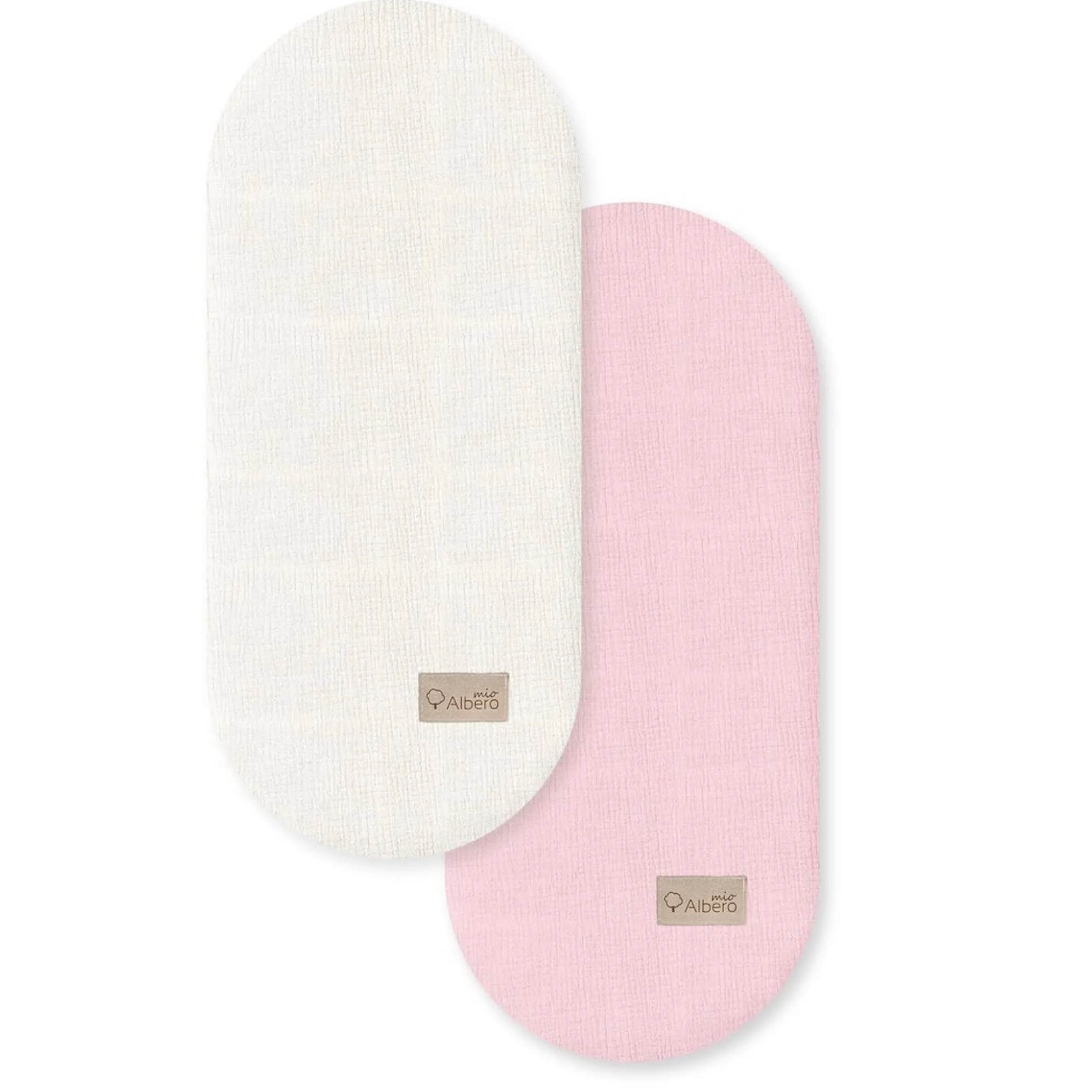 Pack 2 Bajeras Capazo Muselina Vanilla Y Rosa