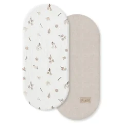 Pack 2 Bajeras Capazo Muselina Wild Flowers