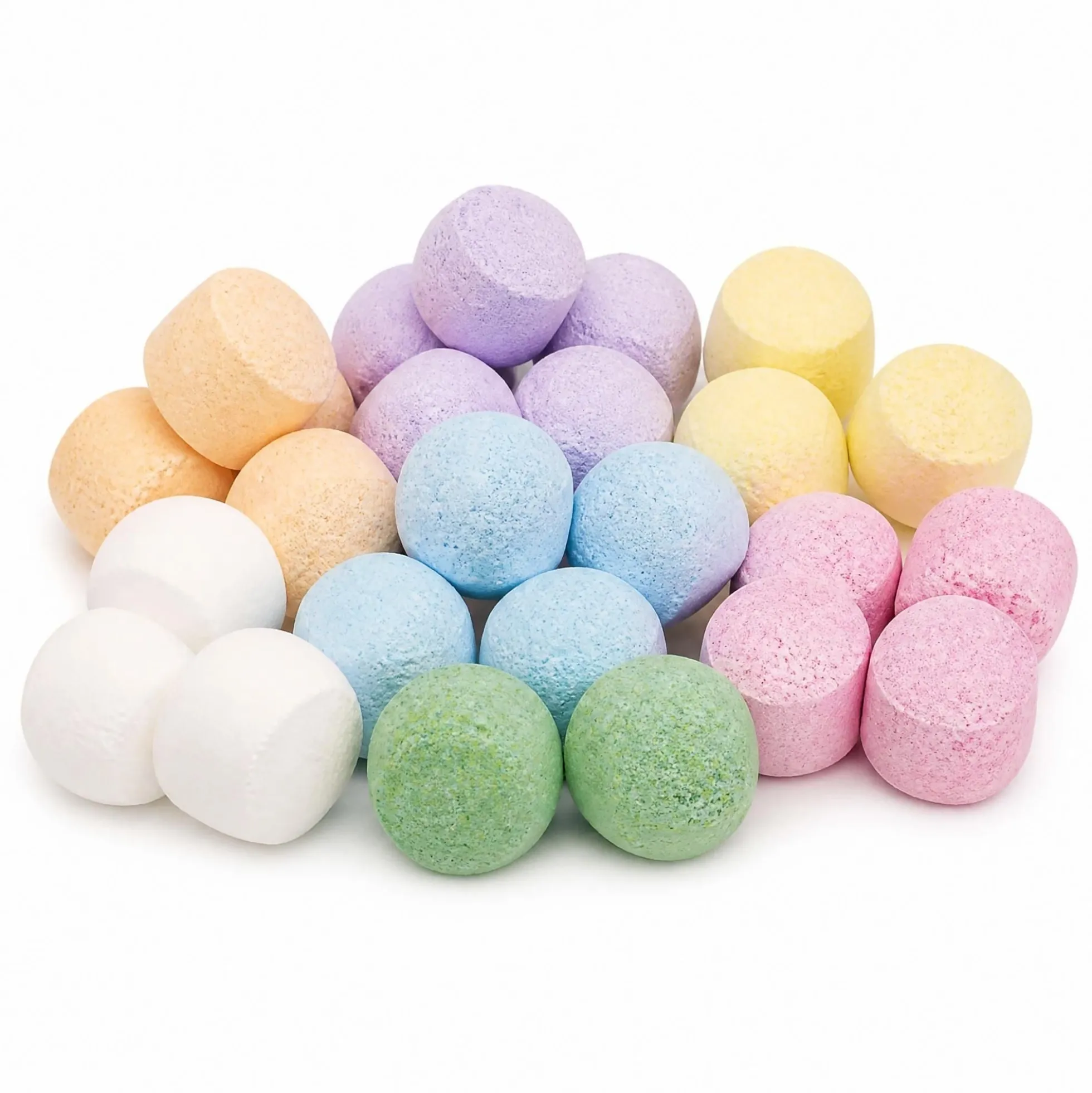 Pack 50 Bombitas Efervescentes. Alivian Pies Cansados, Refrescan E Hidratan - Pedicuras Y Manicuras - Aroma Surtidos