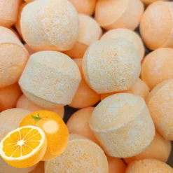 Pack 12 Bombitas Efervescentes. Alivian Pies Cansados, Refrescan E Hidratan - Pedicuras Y Manicuras - Aroma Naranja