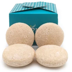 Pack 4 Champú Sólido Cabello Rizado - 100% Natural - Con Aceite de Almendra y Avena - Define y Nutre el Rizo