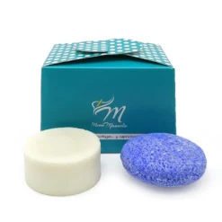 Pack Champú Sólido De Índigo + Acondicionador Sólido De Aceite De Coco - Ideal Para El Cuidado Del Cabello Canoso