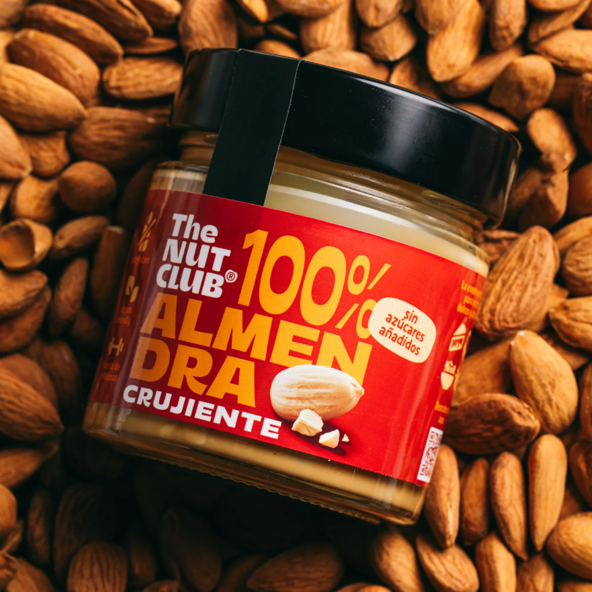 Pack crema 100% almendra crujiente 4 uds The Nut Club 720g