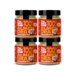 Pack crema 100% almendra crujiente 4 uds The Nut Club 720g