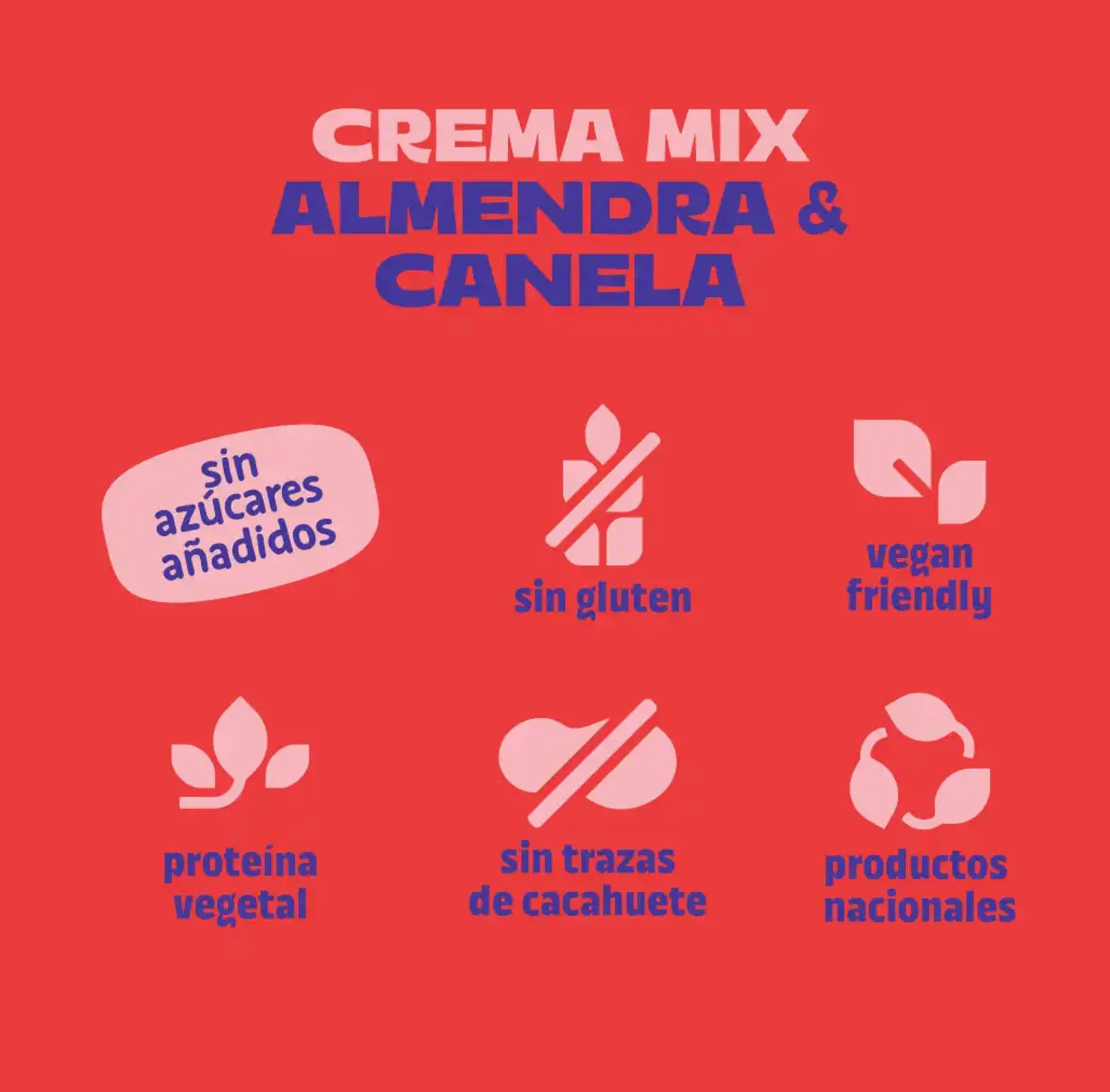 Pack crema de almendra 4 uds The Nut Club 800g