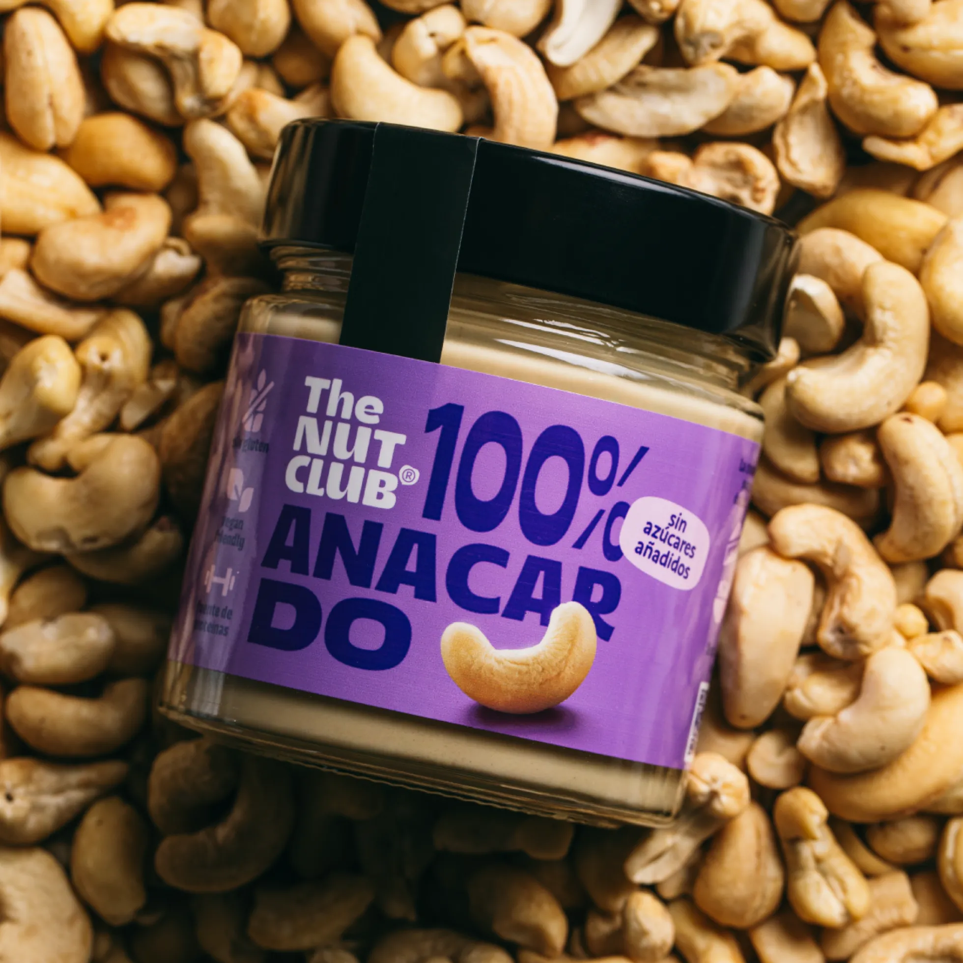Pack crema 100% de anacardo 4 uds The Nut Club 720g