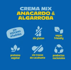 Pack crema de anacardo y algarroba 4 uds The Nut Club 800g