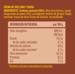 Pack crema de avellanas y cacao 4 uds The Nut Club 800g