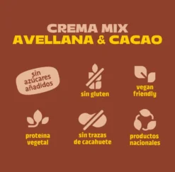 Pack crema de avellanas y cacao 4 uds The Nut Club 800g