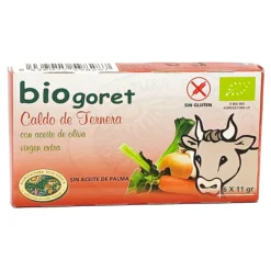 Pack 3 Cubitos Caldo Verduras Bajo En Sal Y Ternera Eco Biogoret