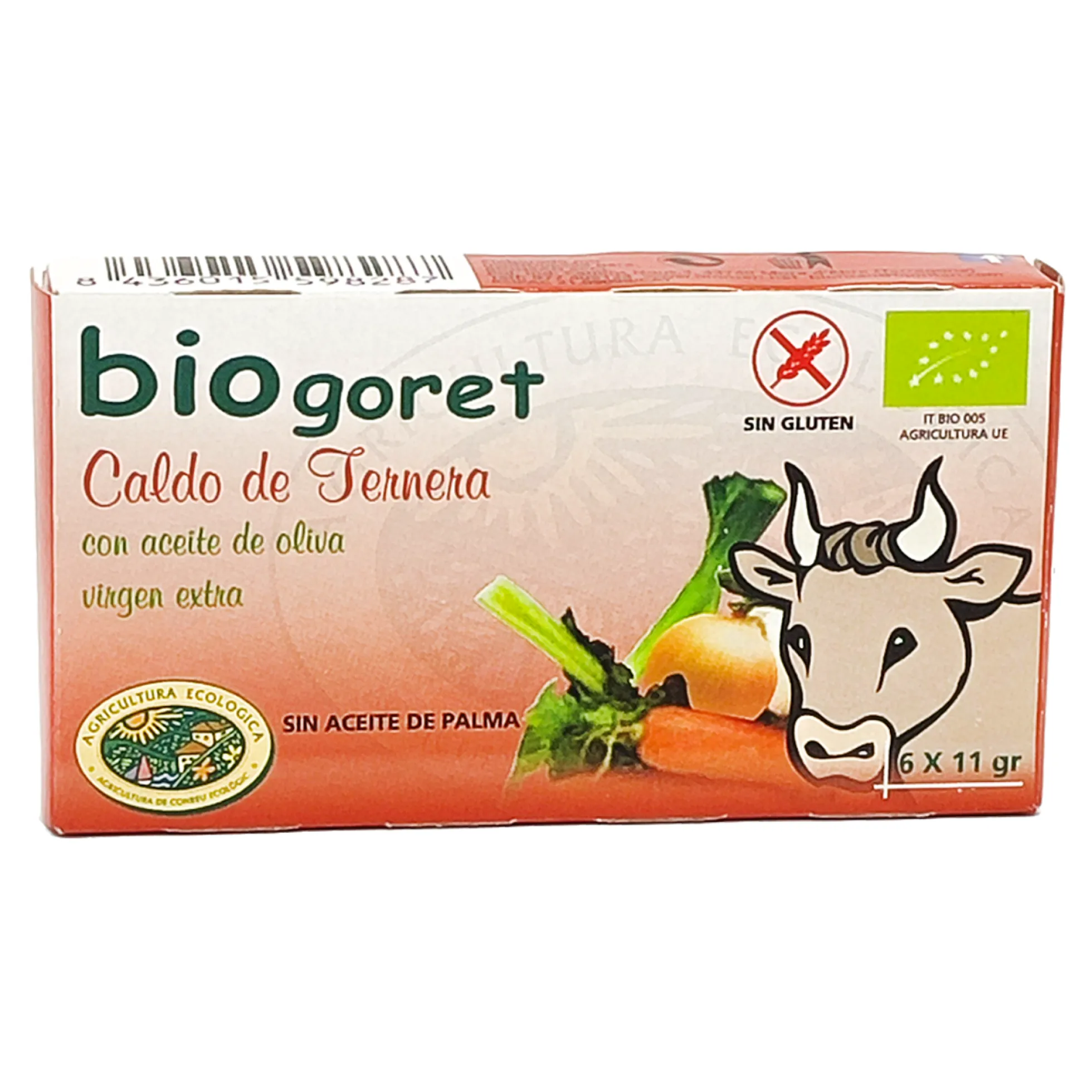 Pack Cubitos De Caldo De Ternera Y Verduras Bajo En Sal Eco Biogoret