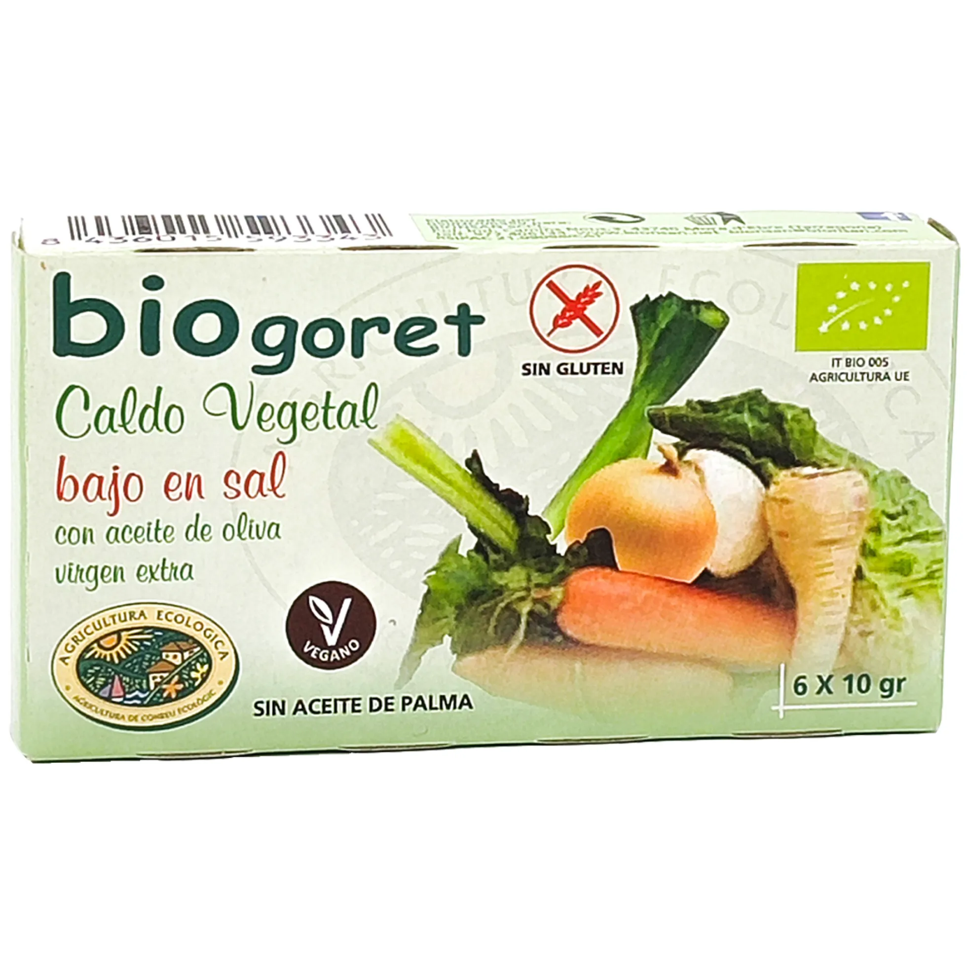 Pack Cubitos De Caldo De Ternera Y Verduras Bajo En Sal Eco Biogoret