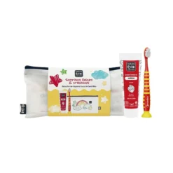 Pack cuidado bucal infantil estuche colorear