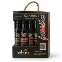 Pack de Aceites Fussion de 4 sabores 4 x 250ml | Elige Tu Emoción