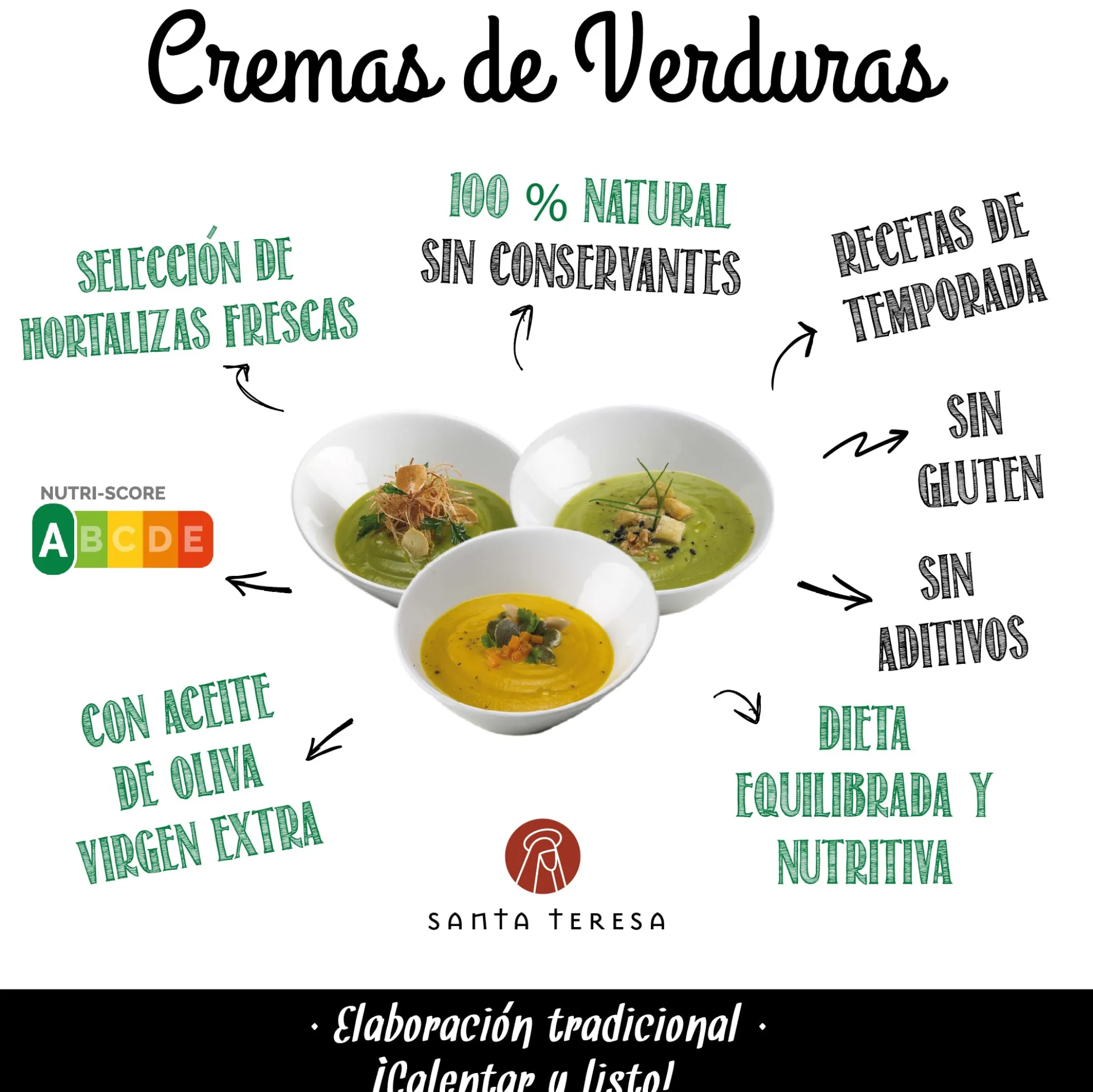 Pack De 9 Cremas De Calabacín 3.600ml